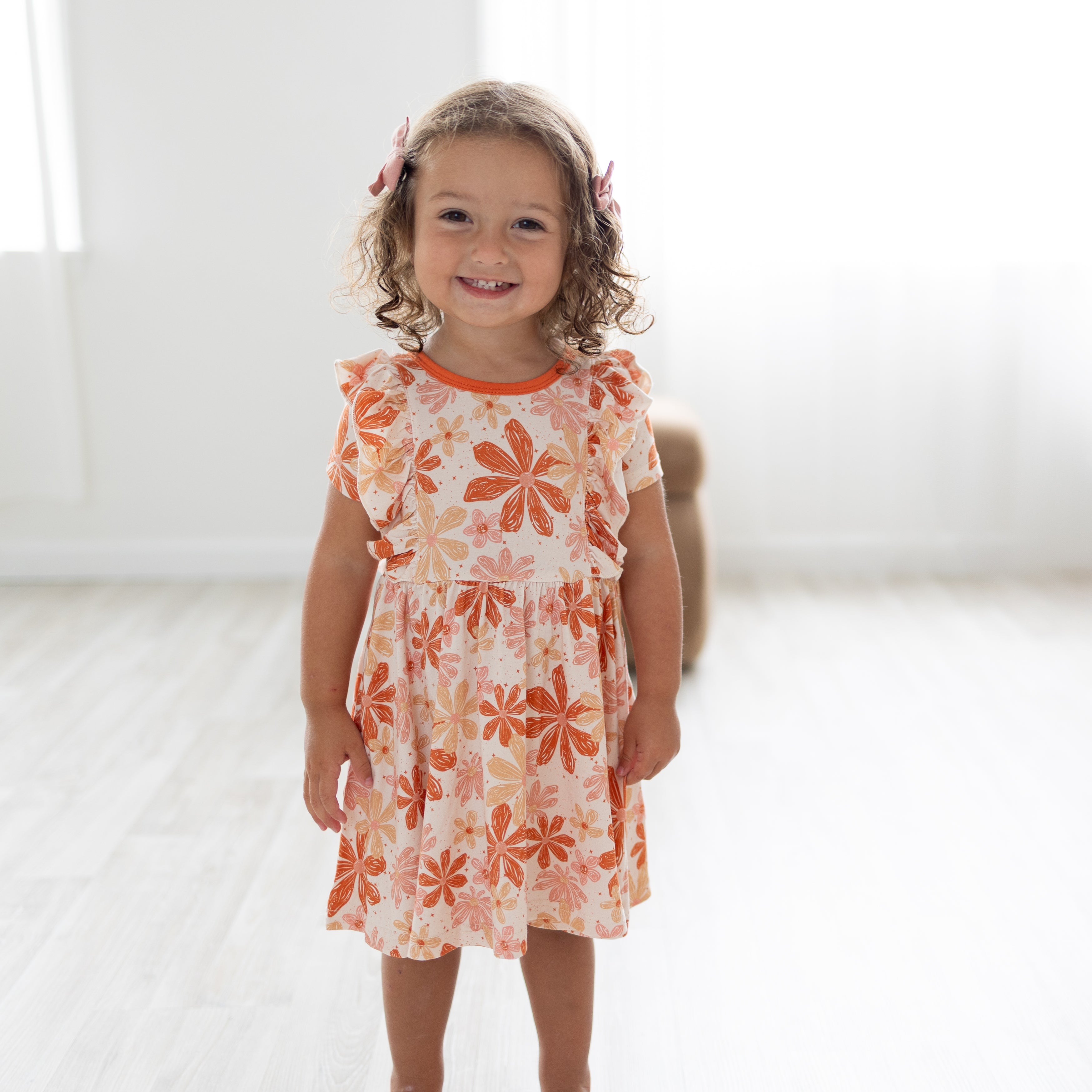 Boho Magic Floral Bamboo Twirl Dress