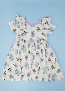 Monsters at the Parks Bamboo Twirl Dress