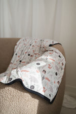 Load image into Gallery viewer, Boho Galaxy Triple Layer Quilted Bamboo Blanket
