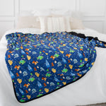 Load image into Gallery viewer, Journey to Neverland  Triple Layer Quilted Bamboo Blanket
