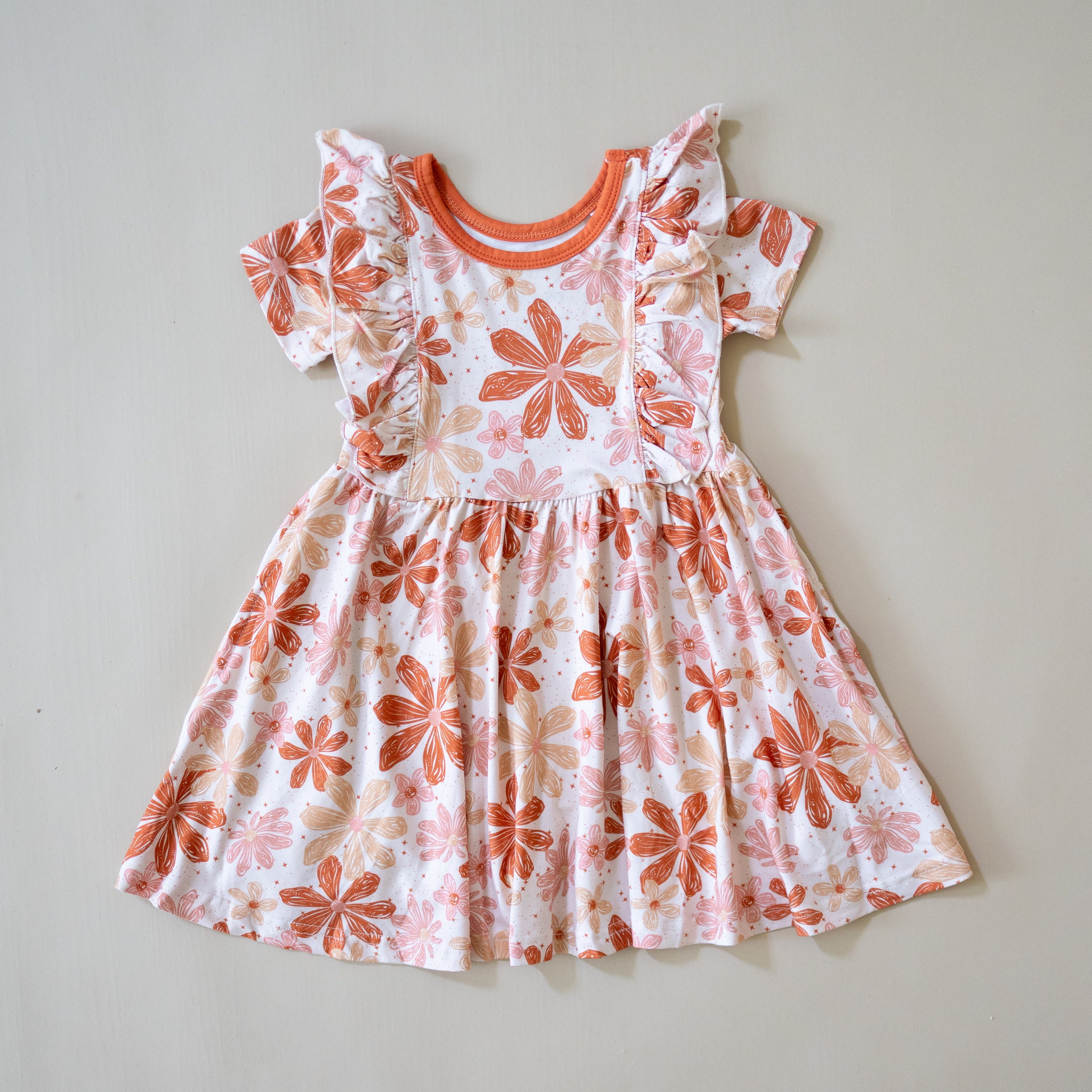 Boho Magic Floral Bamboo Twirl Dress