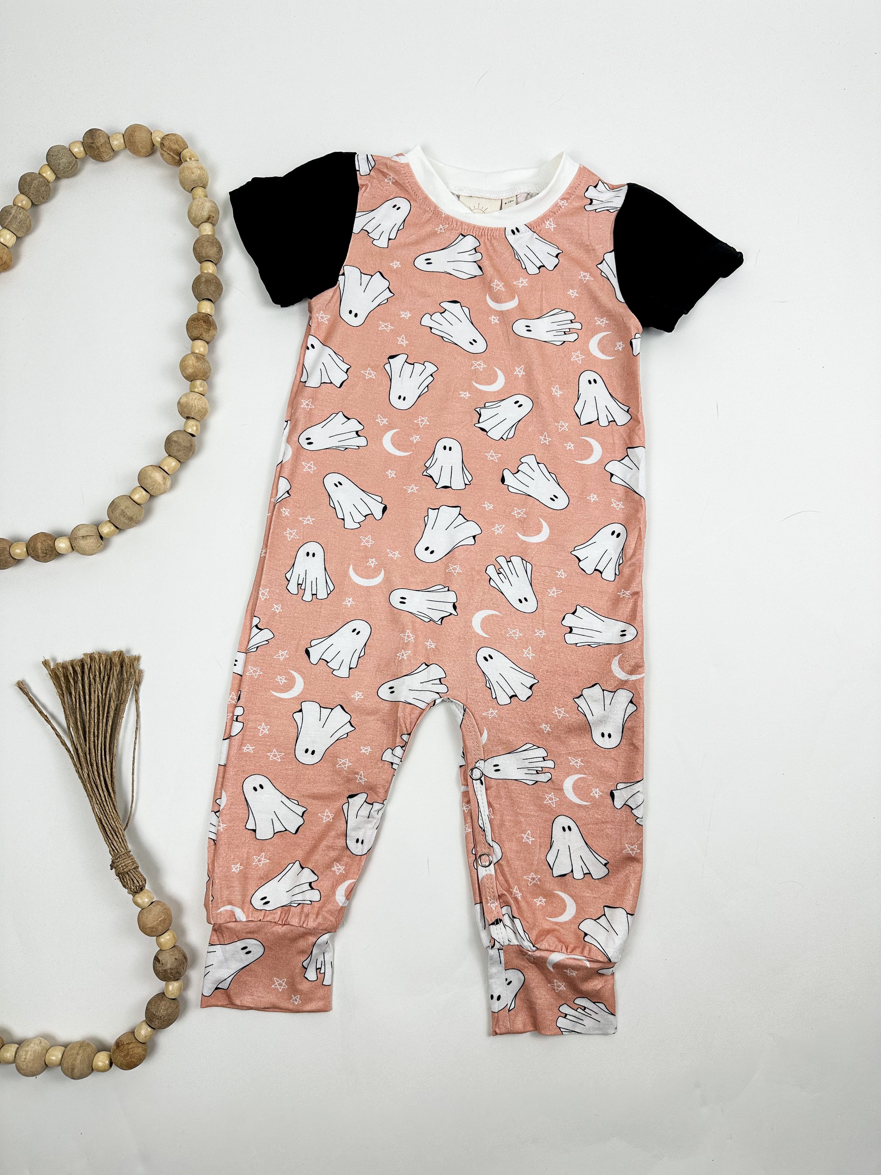 Spooky Ghosts Bamboo Romper