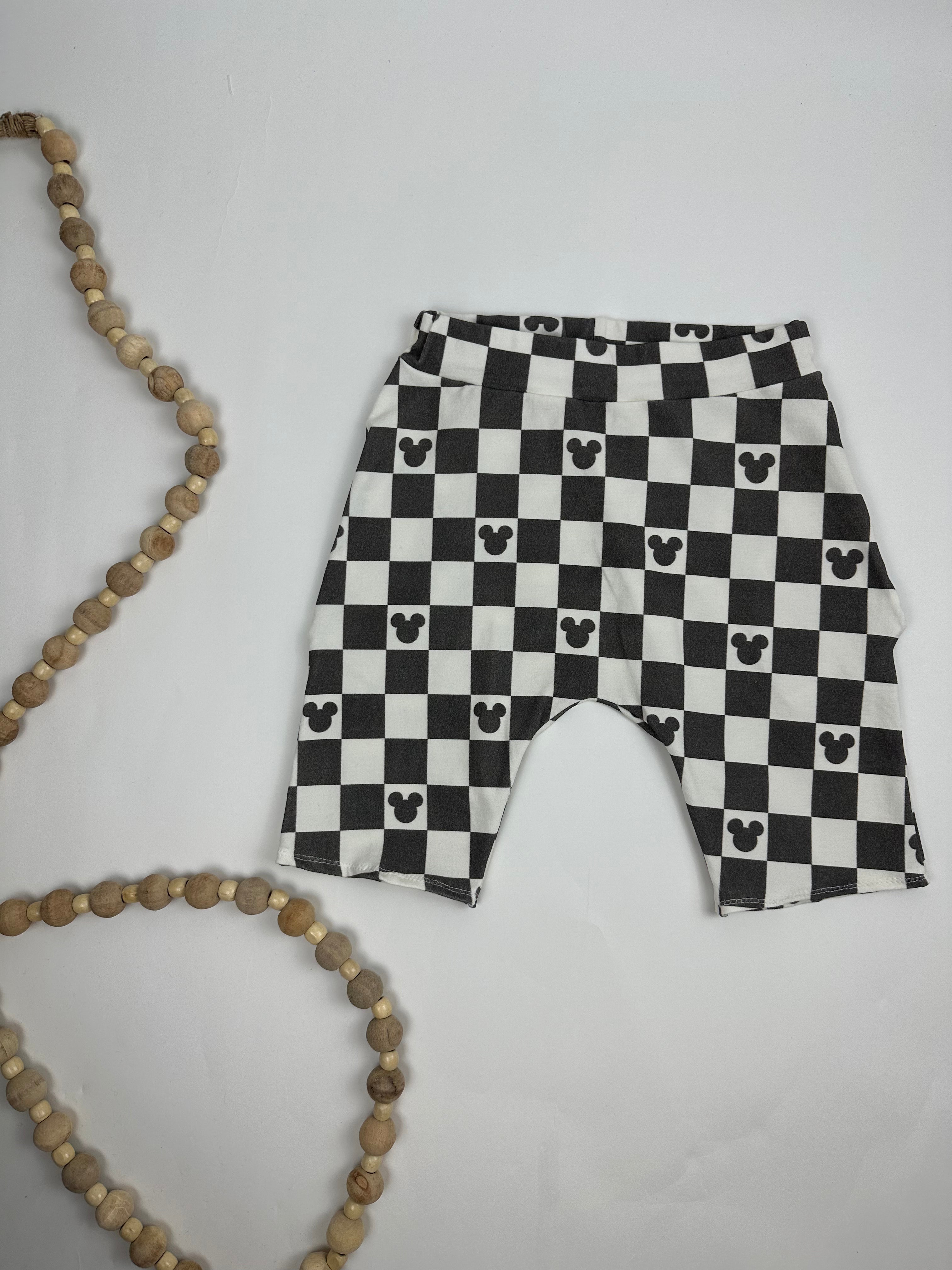 RTS 3 Years - Checkered Mouse Harem Pocket Shorts
