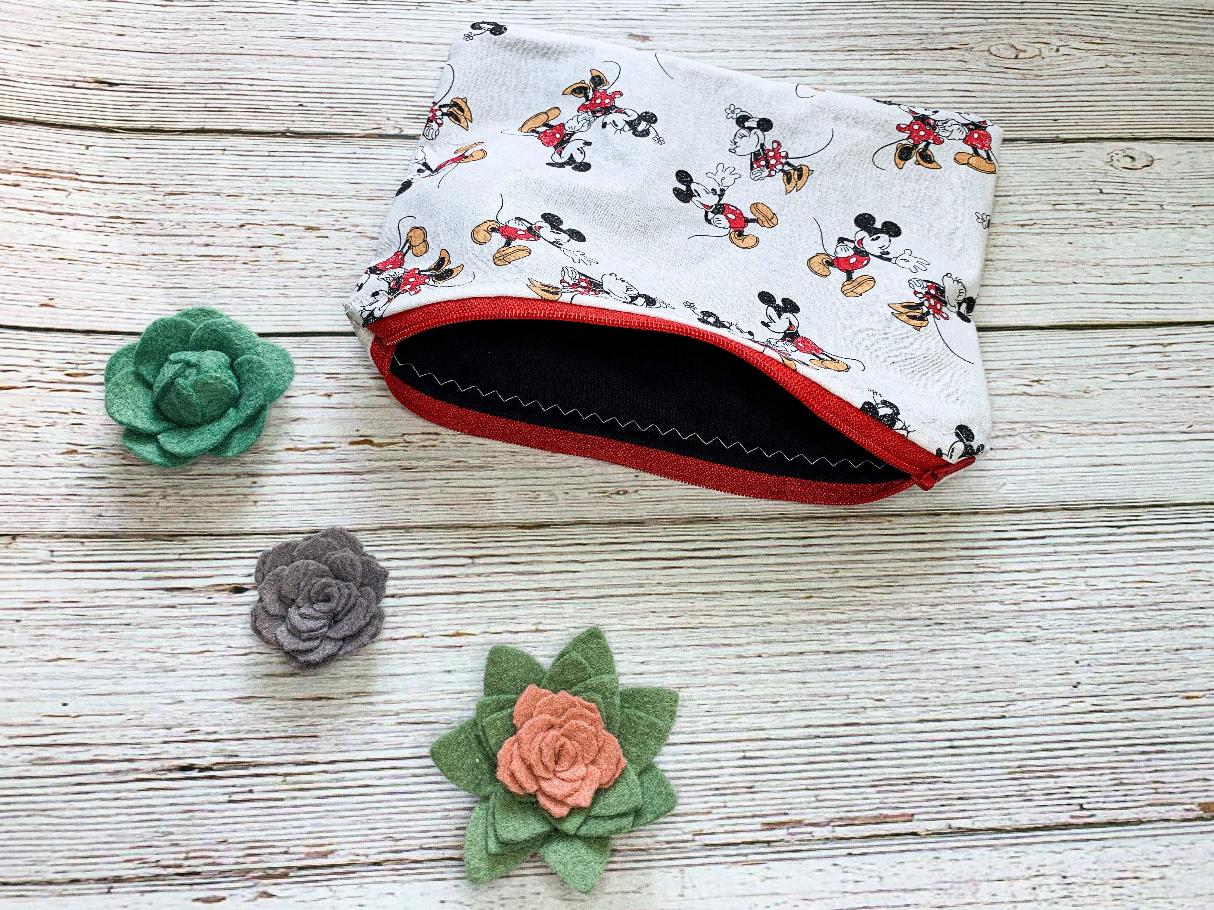 Mouseketeer Zipper Pouch