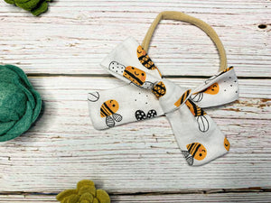 Sweet As Can Be Bumble Bee Bow Headband Set